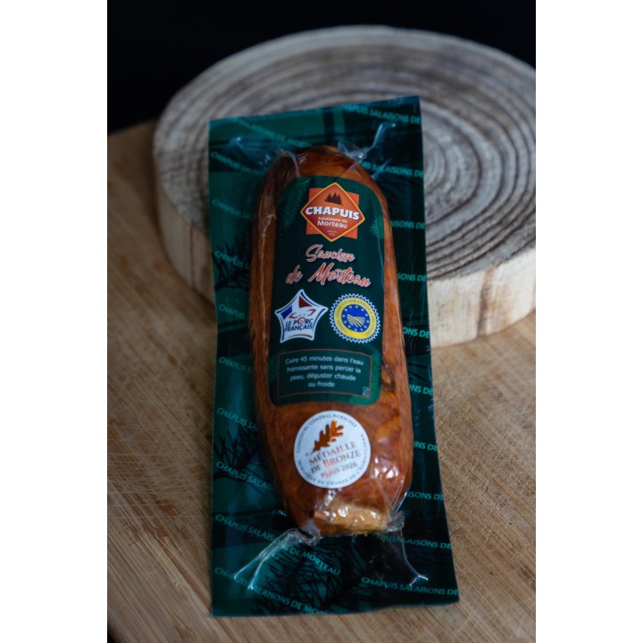 Saucisse de Montbéliard IGP lot de 2 320g | Charcuterie IGP de terroir | Fruitière de Fontain