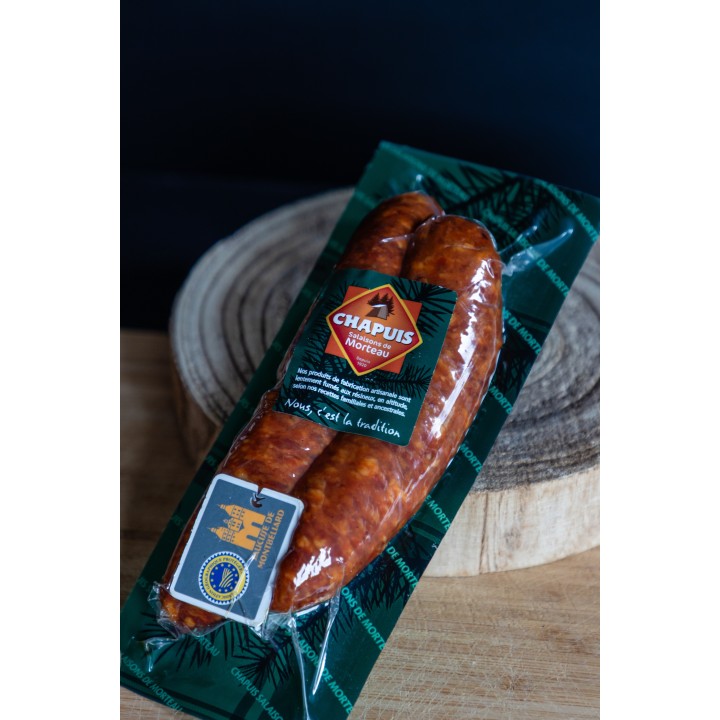 Saucisse de Morteau IGP 400g | Charcuterie IGP de terroir | Fruitière de Fontain